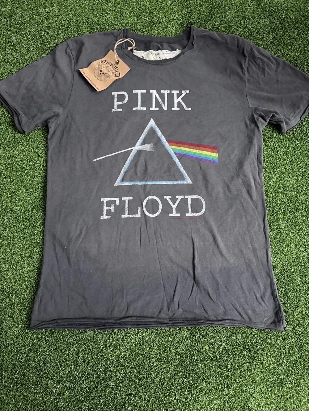 NWT Amplified Pink Floyd Dark Side Of The Moon Graphic Tee XL Charcoal